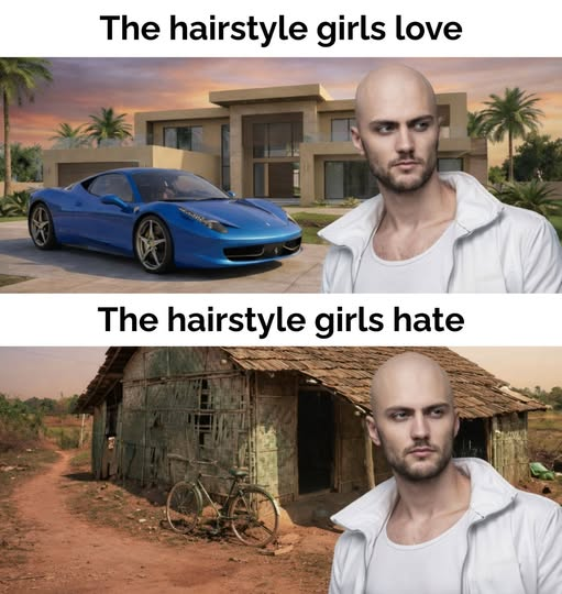 Grind hard and choose hairstyle wisely. 🫵😂