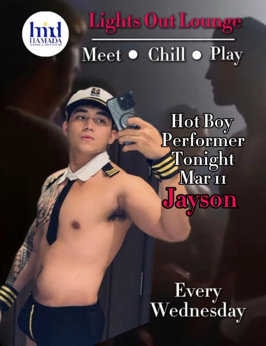 Happening tonight !
Reserve your slot now ! 

LIGHTS OUT LOUNGE
<a href="/HamadaSpa/">Hamada Massage and Wellness Spa</a>
🔥  Hot Boy Performer
🔥  Access to the Wet Floor -
       Steam / Sauna / Varsity Shower
🔥  Freeflowing Cocktails and
        Bar Chow
🔥  Lights Out after Hot Boy
       Performance