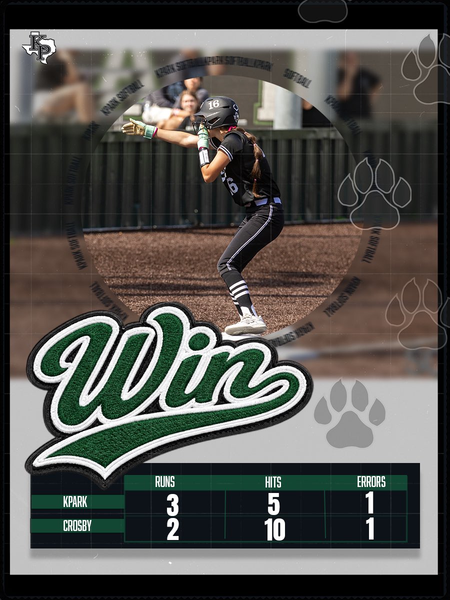 OUR HOUSE 👊🏼

Brown: 1-3, 2B, 3 RBI
Klinefelter: 1-3, SB
Olson: 1-2
Wright: 1-2
Messina: 1-1, R

Brents: 5.1 IP, 4 K
Minick: 1.2 IP, 3 K

Keilee delivered the big swing of the night with a bases-clearing double in the 5th to put us in front! Trinity kept us within striking