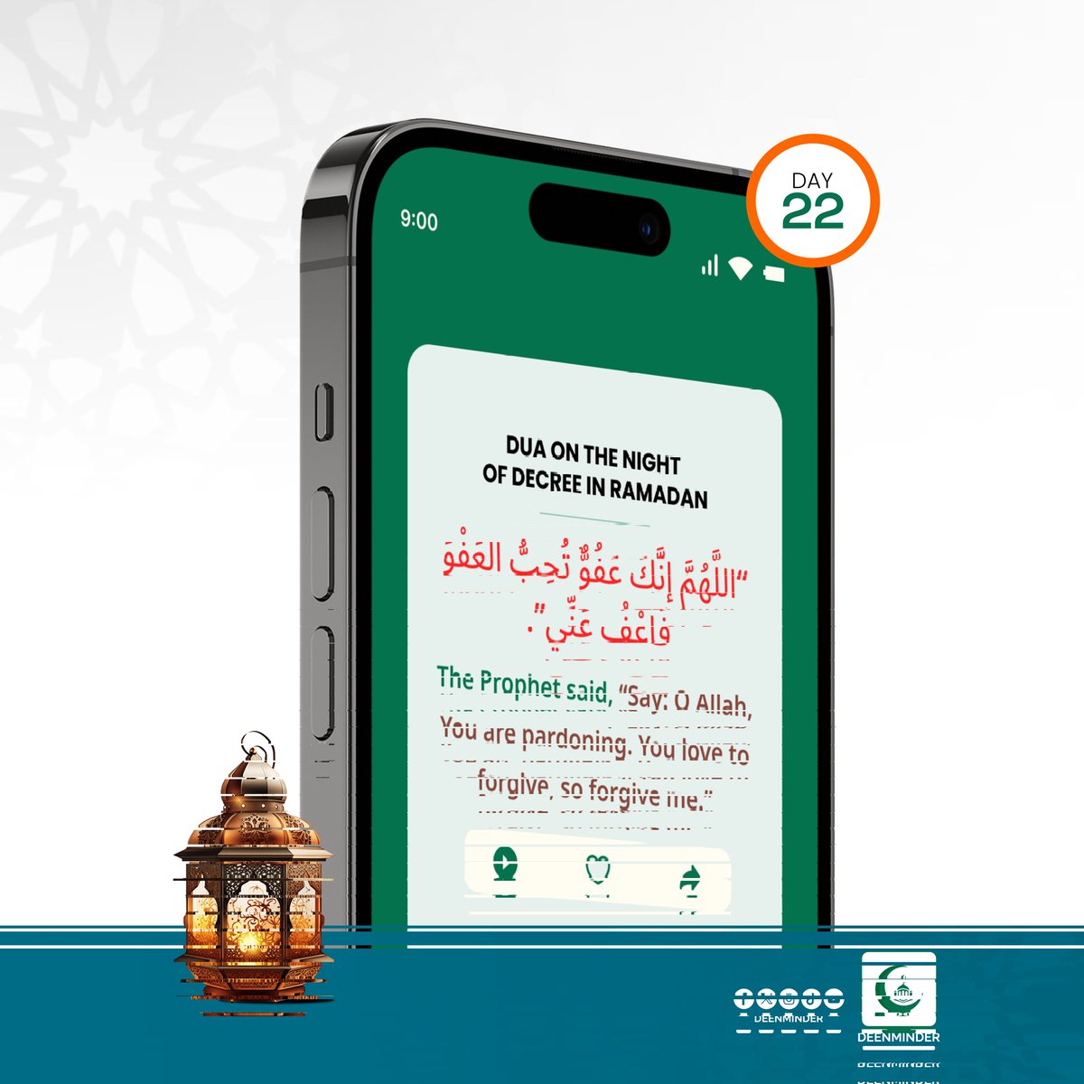 DeenMinder's tweet photo. The recommended dua to recite on Laylatul Qadr, as taught by Prophet Muhammad (PBUH) to Aisha (RA), is: 

"Allahumma innaka 'afuwwun tuhibbul 'afwa fa'fu 'anni" 

(O Allah, indeed You are Pardoning, You love to pardon, so pardon me). 

#Laylatulqadr #qadr https://t.co/Nuc8cz6CxG
