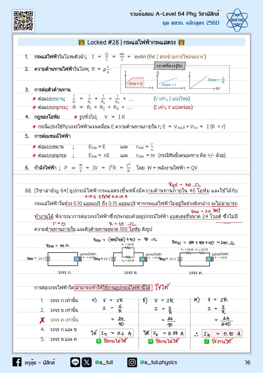 a_Tuii's tweet photo. 🔥🔥 สถิติ 5 ปี บอกมา 🔥🔥
--
เก็บได้ก็เก็บ Concept LOCKED #ไฟฟ้ากระแสตรง
💡 บทของไฟฟ้าที่ออกง่ายสุด
🔍 อย่าลืม ใน 1 วงจร ถามได้ทุกอย่างในบท !!
--
64 ☑ ออก
65 ☑ ออก
66 ☑ ออก
67 ☑ ออก
68 ☑ ออก
--
#dek69 #alevelฟิสิกส์ https://t.co/X6asLxHROF