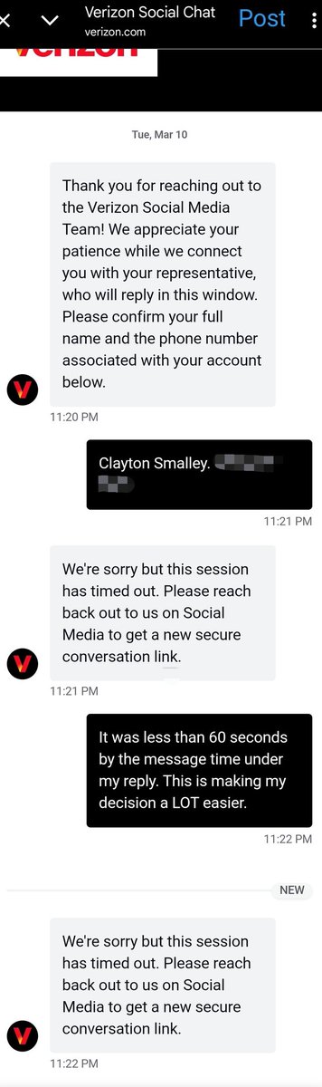 claytonsmalley's tweet photo. @VerizonSupport ... https://t.co/ZRrMv3gpnF