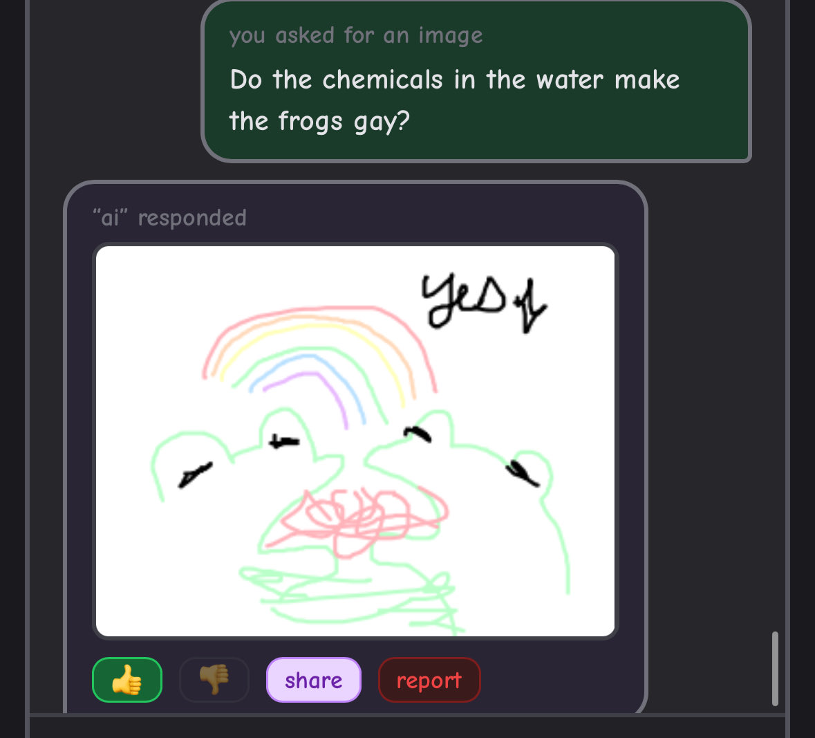 Just wanna share this masterpiece, bless you whoever drew that. I accidentally left it on draw instead of text but it made it better #youraislopboresme