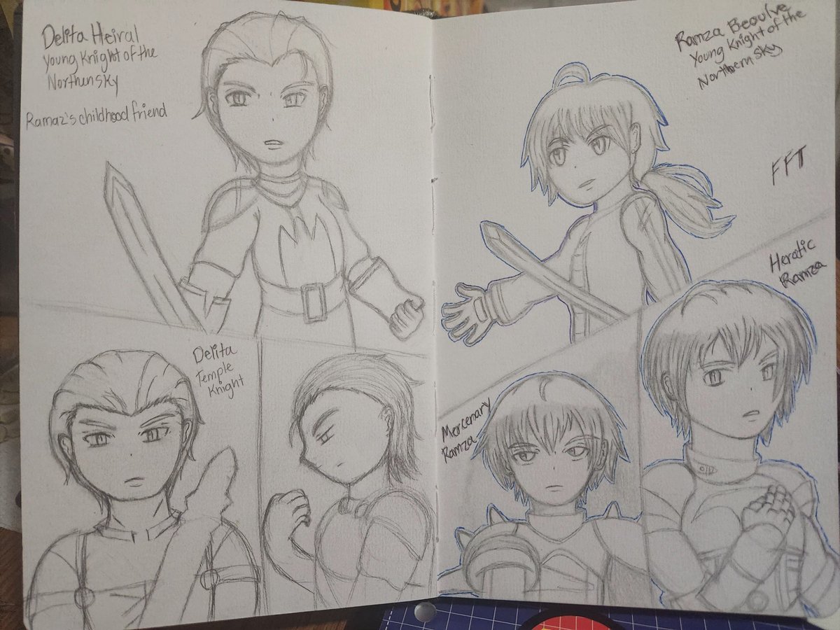 LovelyNana771's tweet photo. My my drawings from final fantasy tactics, my sketches and digital art, my fav characters Delita and Ramza enjoy 😁🥰 i will post more soon 
#FFT #finalfantasytactics #delita #ramza https://t.co/BNJ3YI3vhU