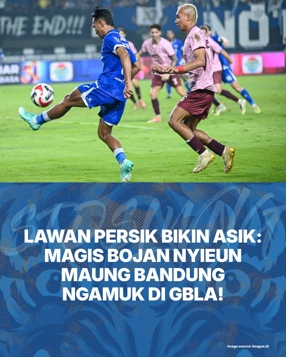 stdnsiliwangi's tweet photo. Magis Bojan mawa Persib meunang 3-0 ti Persik! Skuad séhat jiga disuntik vaksin lengkep, "Cokor Panjang" Jung nyétak gol deui, jeung duo Barba-Pato méré garansi 10 taun anti jebol! 🧱
BACA ANALISIS LENGKEPNA DI KARYAKARSA!
Klik Link ➡️ https://t.co/AhHQpvxsEh
#stdsiliwangi https://t.co/tCgR18pqO5