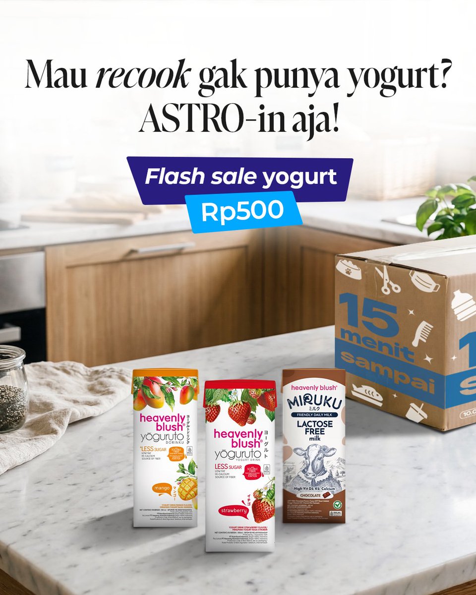 astronauts_id's tweet image. 10 ribu tangan orang yang tepat = takjil yummy dan sehat💙

Cuma 10 ribuan aja per-porsinya, murah meriah tapi segar dan bernutrisi buat buka puasa😋 Beli bahannya, ASTRO-in aja, sat-set #15MenitSampai✅

#belanjaonline #cookinghacks #idetakjil