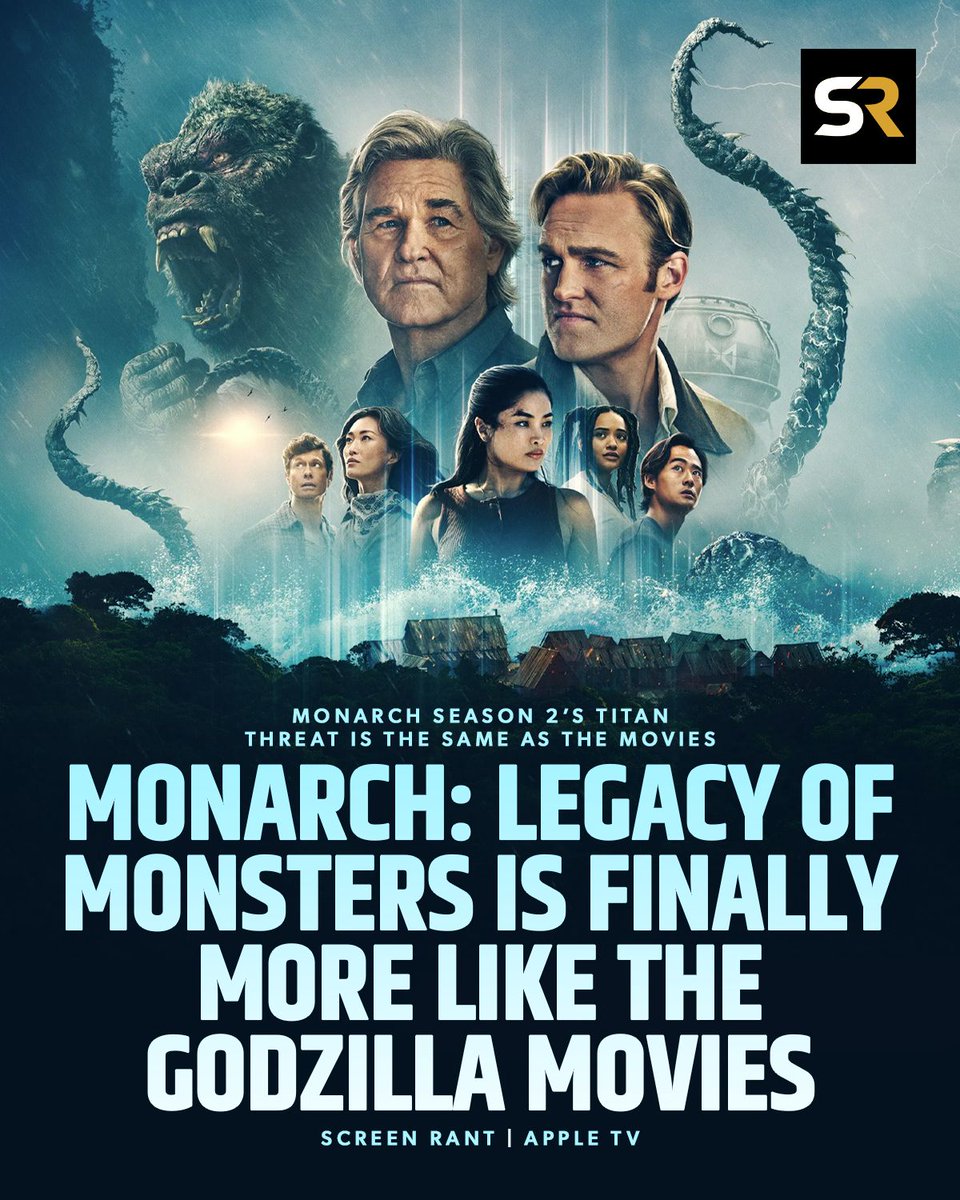 screenrant's tweet photo. Monarch: Legacy of Monsters season 2 made the Apple TV sci-fi series more like the #Godzilla movies!

Are you watching? https://t.co/MdCu8zopVA https://t.co/BCDm8jvfBg