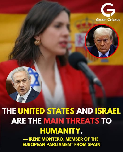 Spanish Member of the European Parliament Irene Montero from the Podemos party has criticized the United States and Israel over the ongoing tensions involving #Iran, warning that the situation could threaten global stability and said that United States and Israel are the main