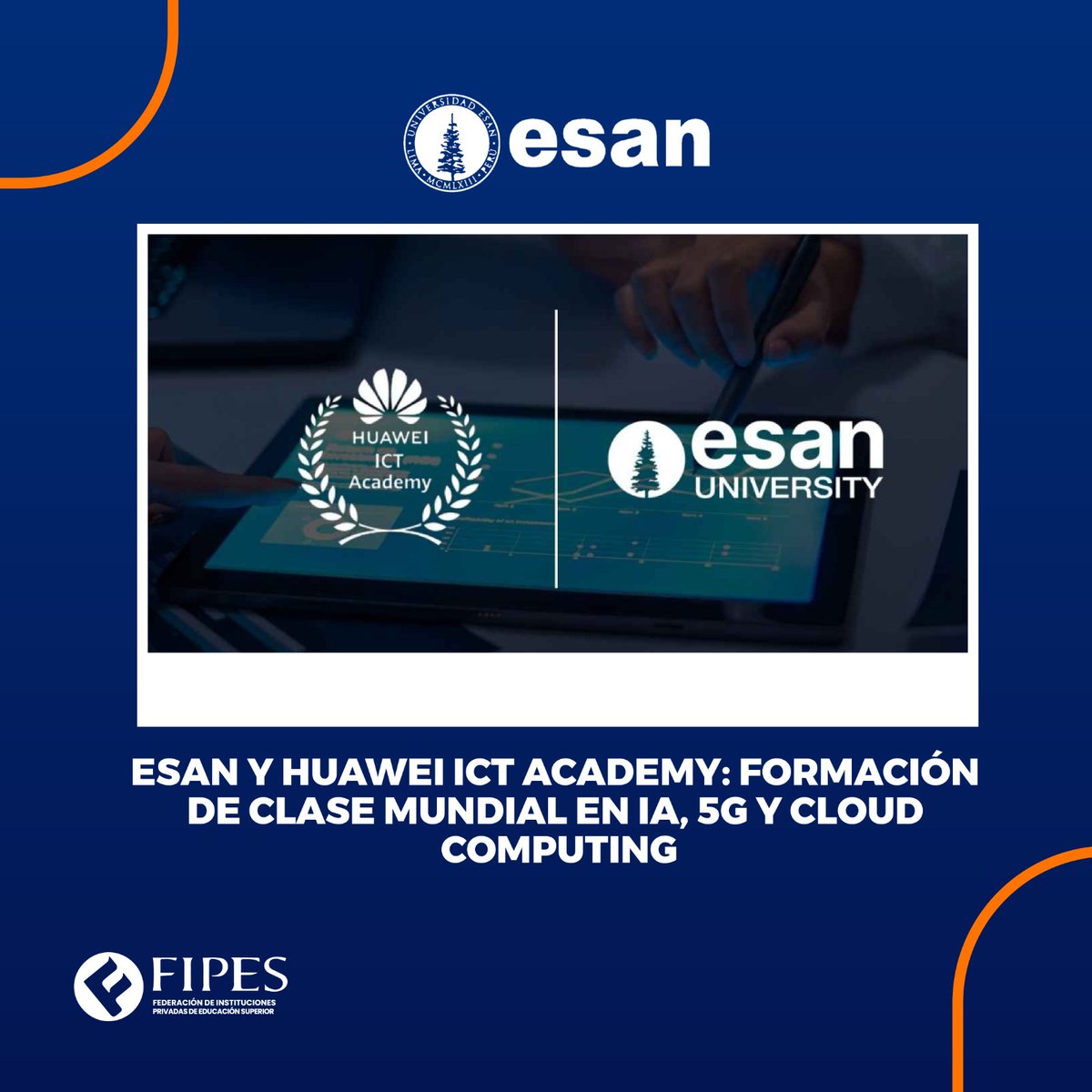 FipesOficial's tweet photo. #FIPESPresente | 💻🌐 Formación tecnológica con certificación internacional
La @universidadesan estableció una alianza con Huawei ICT Academy, que permitirá a estudiantes de pregrado acceder a certificaciones internacionales en tecnologías de la información y las comunicaciones. https://t.co/OvQLSBlV2a