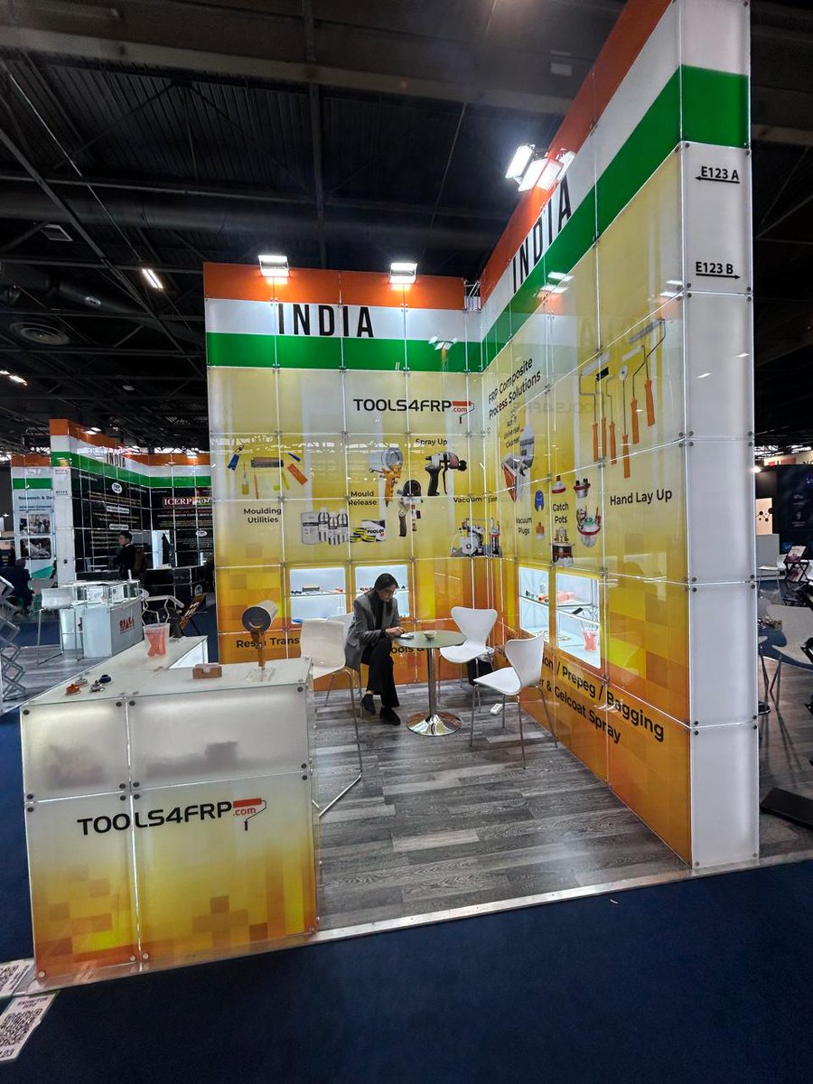 tools4frp160967's tweet photo. Glimpses from Day 1 at JEC World 2026! 
2 more days to go—there’s still plenty to explore! 
Visit us @TOOLS4FRP, 5E123 to discover our range of FRP tools, vacuum utilities, and process solutions designed to enhance composite manufacturing. 
We look forward to connecting with you. https://t.co/1J34OvjvEX