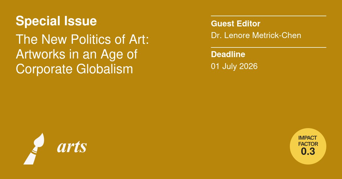 Arts MDPI tweet media