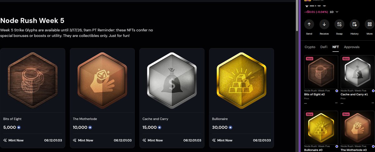 Just minted last week

quest.nexus.xyz/noderunners

#nexusUSDX <a href="/NexusLabs/">Nexus</a>