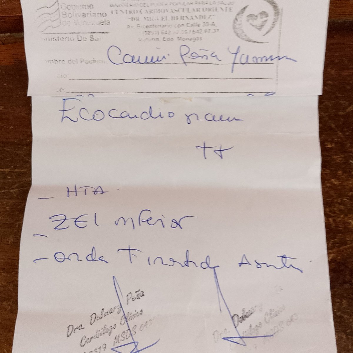 POR FAVOR, NO IGNORES ESTO 🔊 ​Necesitamos recaudar $100 para el examen del corazón (ECG) de una señora en situación vulnerable.
​✅ Meta: $100
​Ayúdanos con un RT o un donativo. ¡Cada $ es un latido más de esperanza! ❤️‍🩹
Pago móvil de <a href="/yanninacamino1/">yanni</a>
0102-04147802681-4718489
🙏🏽