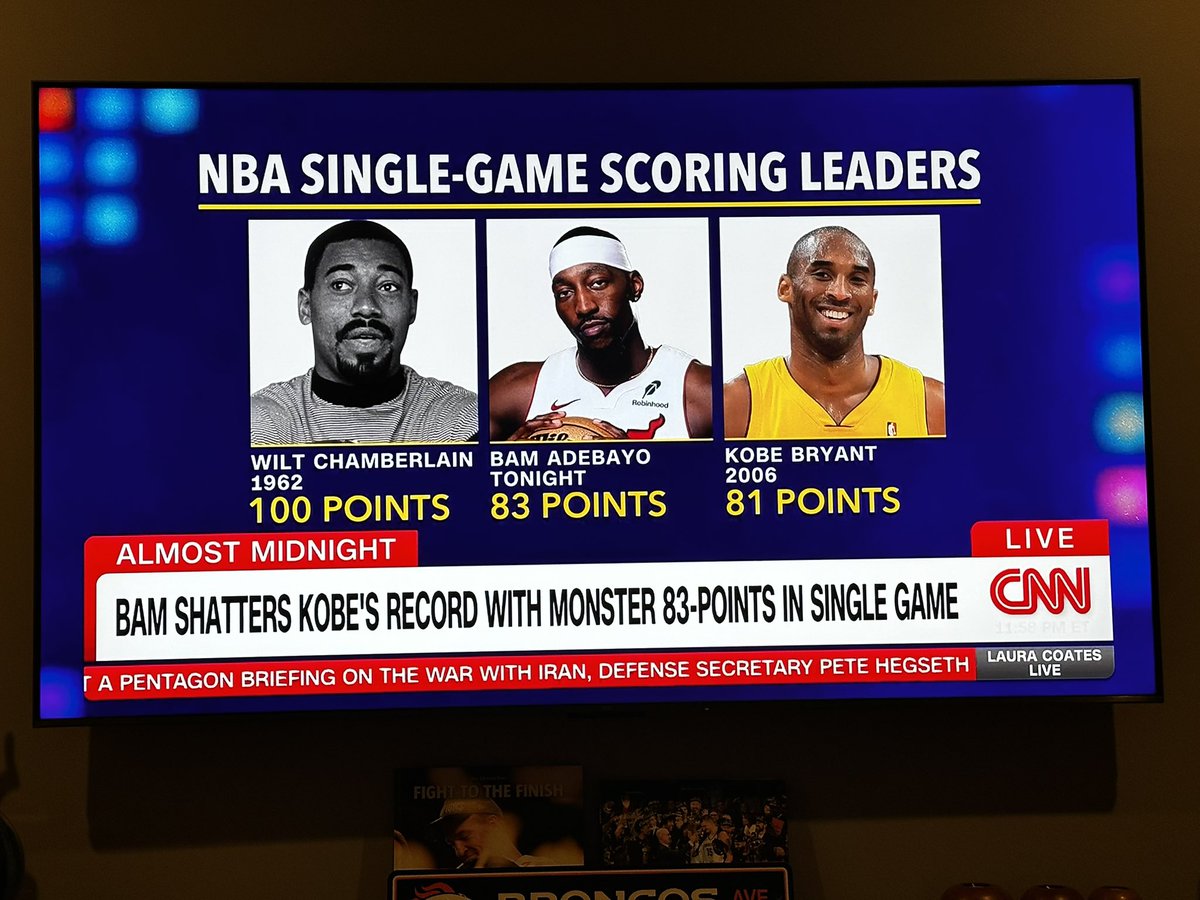 Bam!  Look what happened tonight in the NBA!  #BamAdebayo #NBA