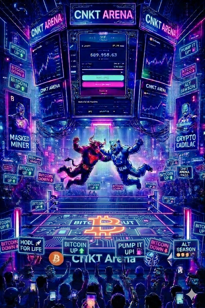 javlr0304's tweet photo. ARE YOU READY TO RUMBLE?? 🥊💥

La ARENA $CNKT ya está abierta. 

Predice si  BTC ⬆️ o ⬇️ cada 10 MINUTOS 🤯 

 ¡GANA $CNKT + en CADA RONDA!🚀

Vive la ADRENALINA 
Entra ya y rompe el ring en https://t.co/33WLkWIcDt 👊🏼⚡

@CNKTplus #TodosSomosEvox  #CryptoArena #Bitcoin https://t.co/7pV7PDThPJ