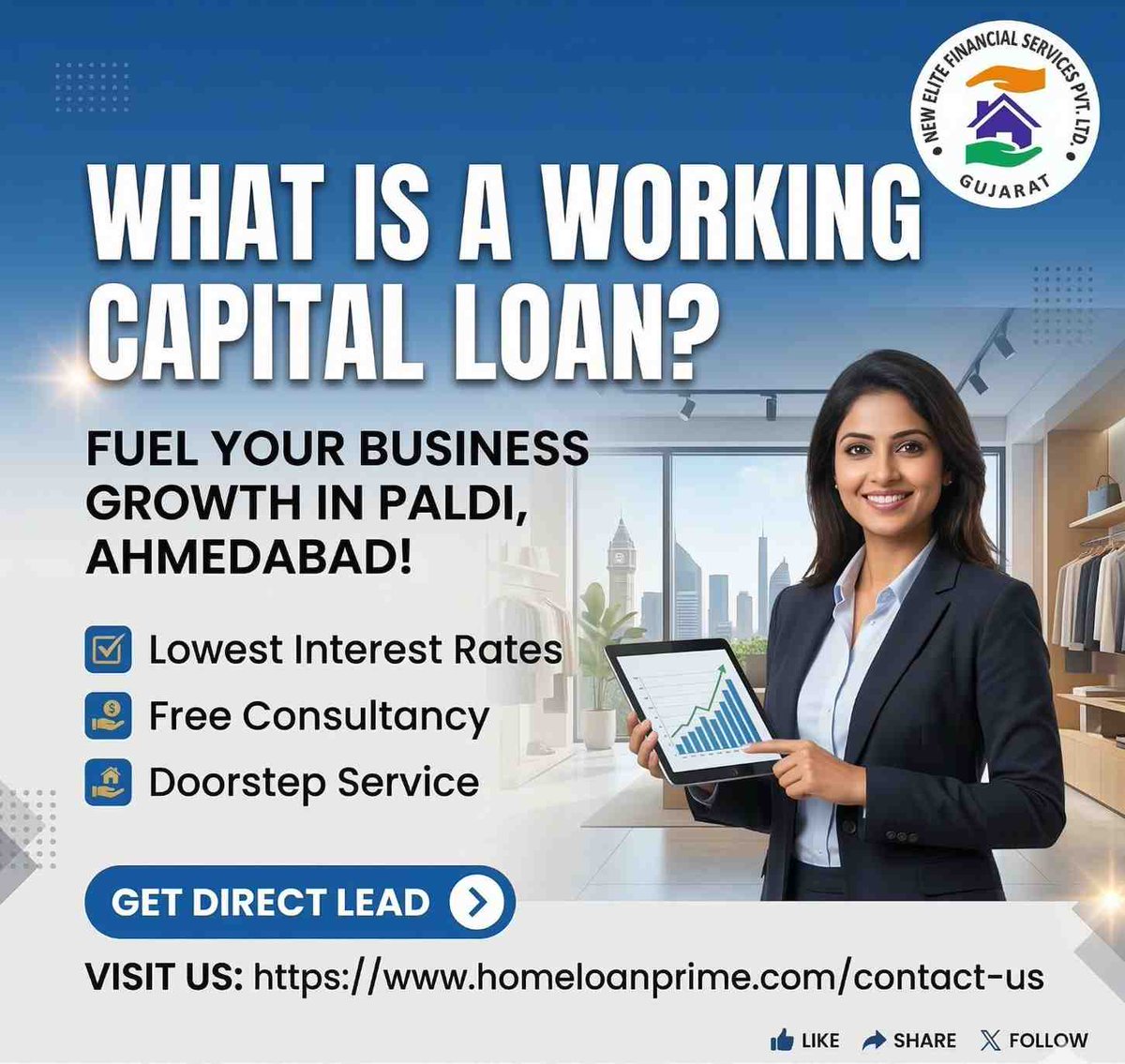 SwarajShanmugh1's tweet image. Need to boost your business cash flow in #Ahmedabad? 🏢 Get a Working Capital Loan in Paldi with the lowest interest rates &amp;amp; doorstep service! 🚗💨

Apply for free consultancy today: homeloanprime.com/contact-us 📈

#BusinessLoan #Paldi #Gujarat #Finance