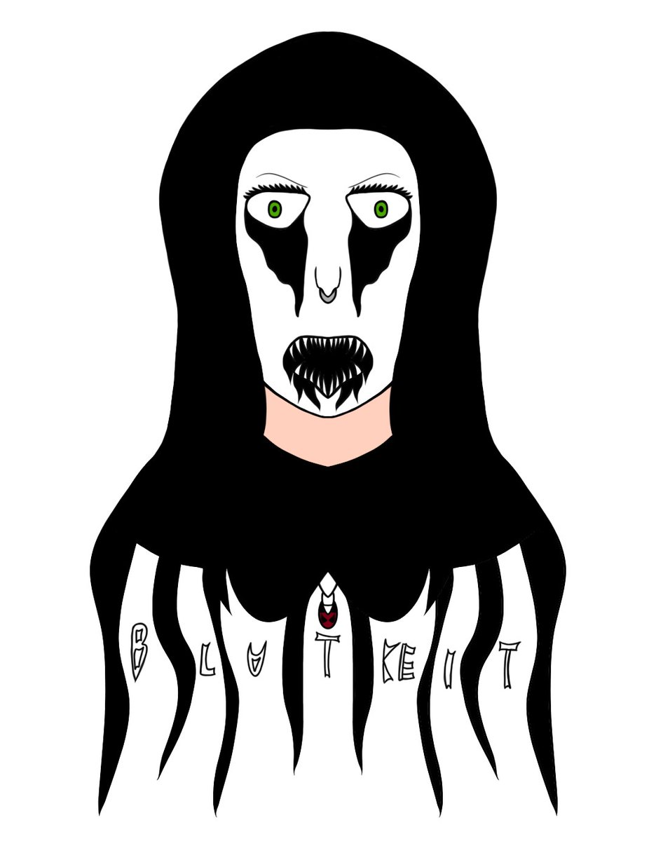 Norghazul's tweet photo. Blutkeit &amp; Carnage Ghost #share #drawing #draw #art #band https://t.co/tl0seOeHbD
