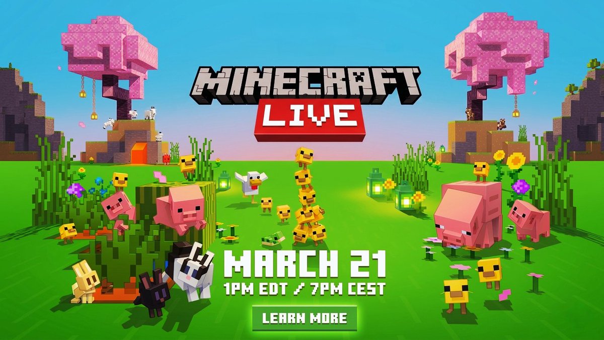 Jerickcraftmc's tweet photo. 1ª Minecraft Live marzo 21 2026
#Minecraft #live #minecraftlive #tiny #Update https://t.co/socGnuwikd
