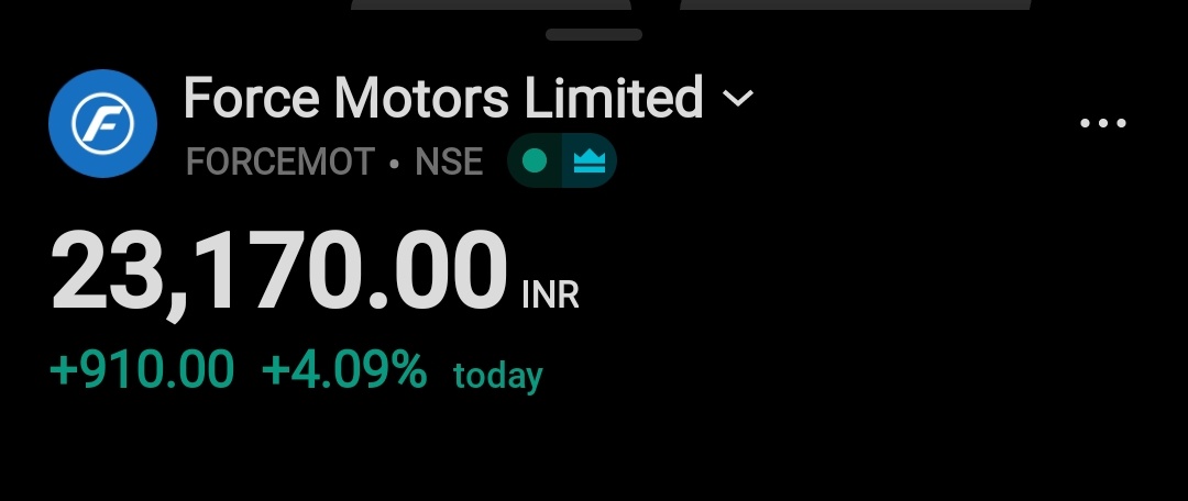 Investment2S's tweet photo. #Forcemotor ๐
4% up ๐ฅ
How's the analysis, Perfect๐ฏ or Not โ https://t.co/40gUE5sdGm