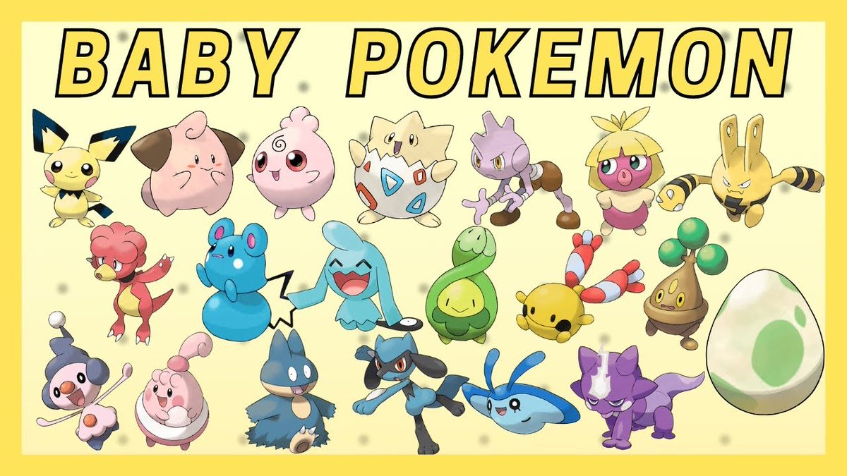 Poliwag107's tweet photo. Unpopular Opinion: I actually love baby Pokémon and I think they should have continued making new baby forms for pre-existing Pokémon. A lot of people think they’re useless, but I think they could get people to use Pokemon that they’ve probably never used. https://t.co/CgALTOWkVj