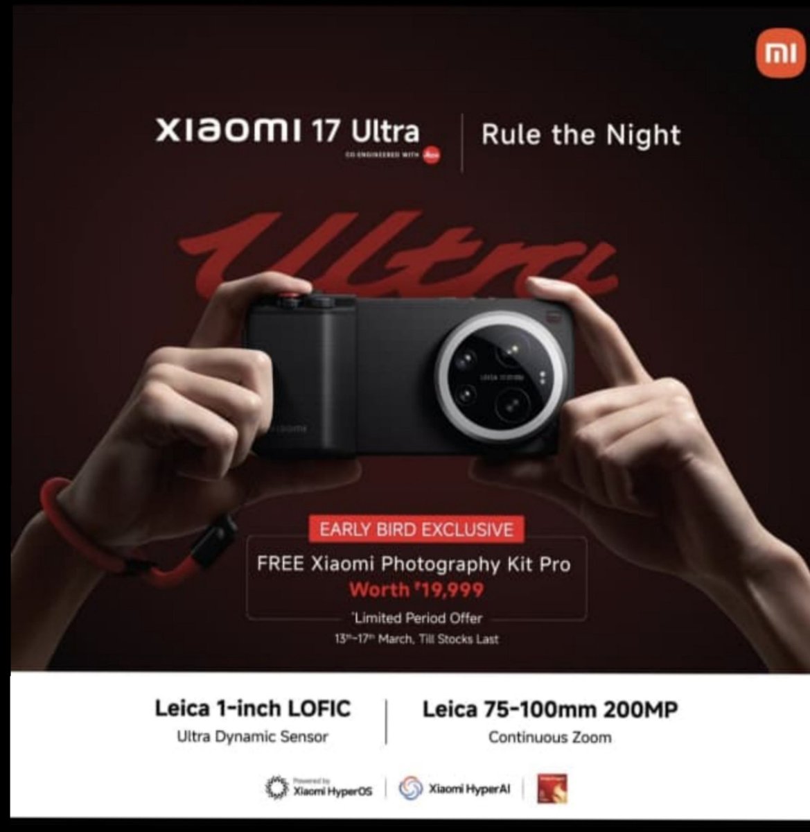 subhranilsaha3's tweet image. The wait ends today. 🚀
Introducing the #Xiaomi17Series — built for flagship performance, next-gen imaging, and redefining the future of smartphones.
🔴 Tune in LIVE at 11 AM
youtube.com/live/7eDecawlo…
#RuleTheNight #EngineeredForPerfection