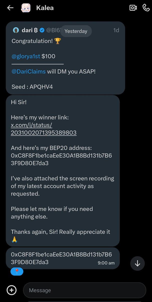 Dari Claim tweet media