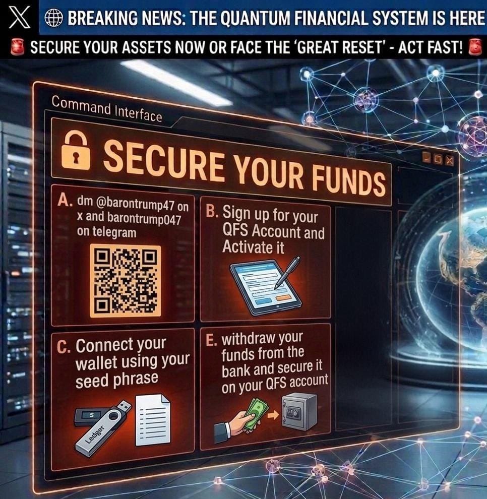 The QFS migration is live. The legacy rails are failing. 🛑🏦

Have you secured your funds on the XRPL? 🛡️⛓️