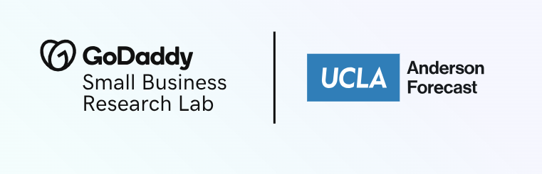 UCLAForecast's tweet photo. New research from @GoDaddy and UCLA Anderson Forecast finds that small business data can offer earlier, and in some cases stronger, signals of U.S. economic performance than traditional measures such as the stock market. 

➡️https://t.co/58iEqDvg4j https://t.co/tPpStJhAOs