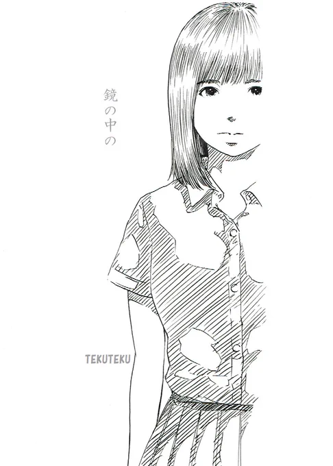 #イラストを左右反転させるとその人の本当の画力がわかる 
#ペン画 #illustration #オリジナルイラスト 
