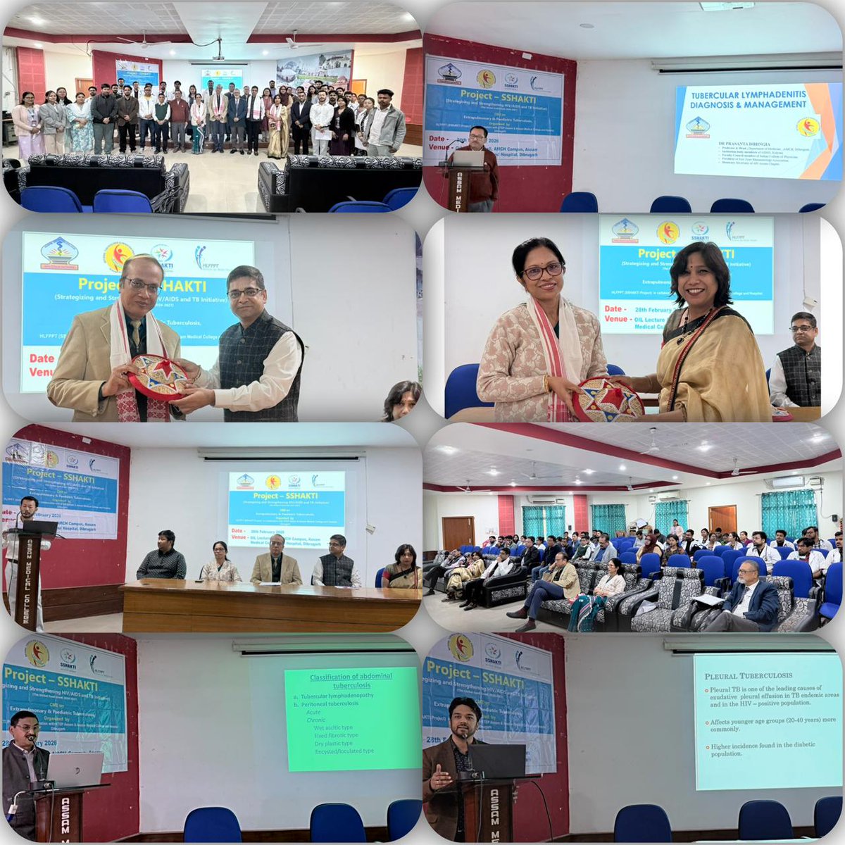AssamSto's tweet photo. Under Project SSHAKTI, HLFPPT in association with Assam Medical College and Hospital, Dibrugarh successfully conducted a CME session focused on strengthening the diagnosis and management of Extra Pulmonary and Pediatric Tuberculosis under NTEP at Dibrugarh, Assam
#TBMuktBharat https://t.co/8qrBq32kUE