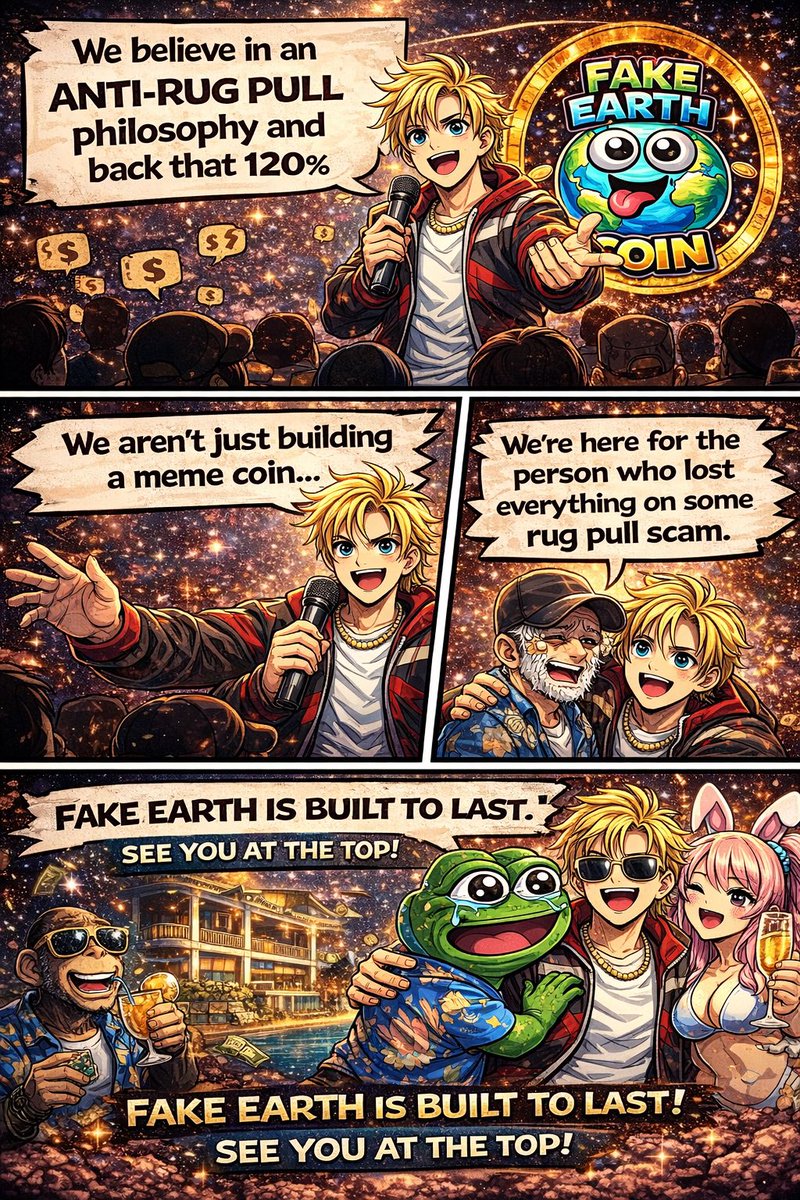 JaesonWithaD's tweet photo. FAKE EARTH COIN LAUNCHES IN JUST A FEW HOURS. 3:11 AM Pacific. Set your alarms! ⏰ You won’t want to miss this bag season! #IranWar #CryptoSignals #cryptocurrencynews #memecoin #hugegains https://t.co/hVFs5XEHLQ