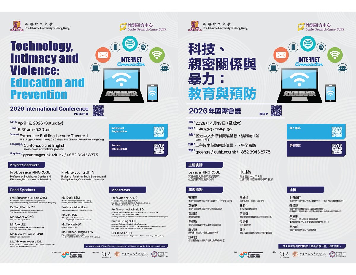 GenderStudies CUHK tweet media