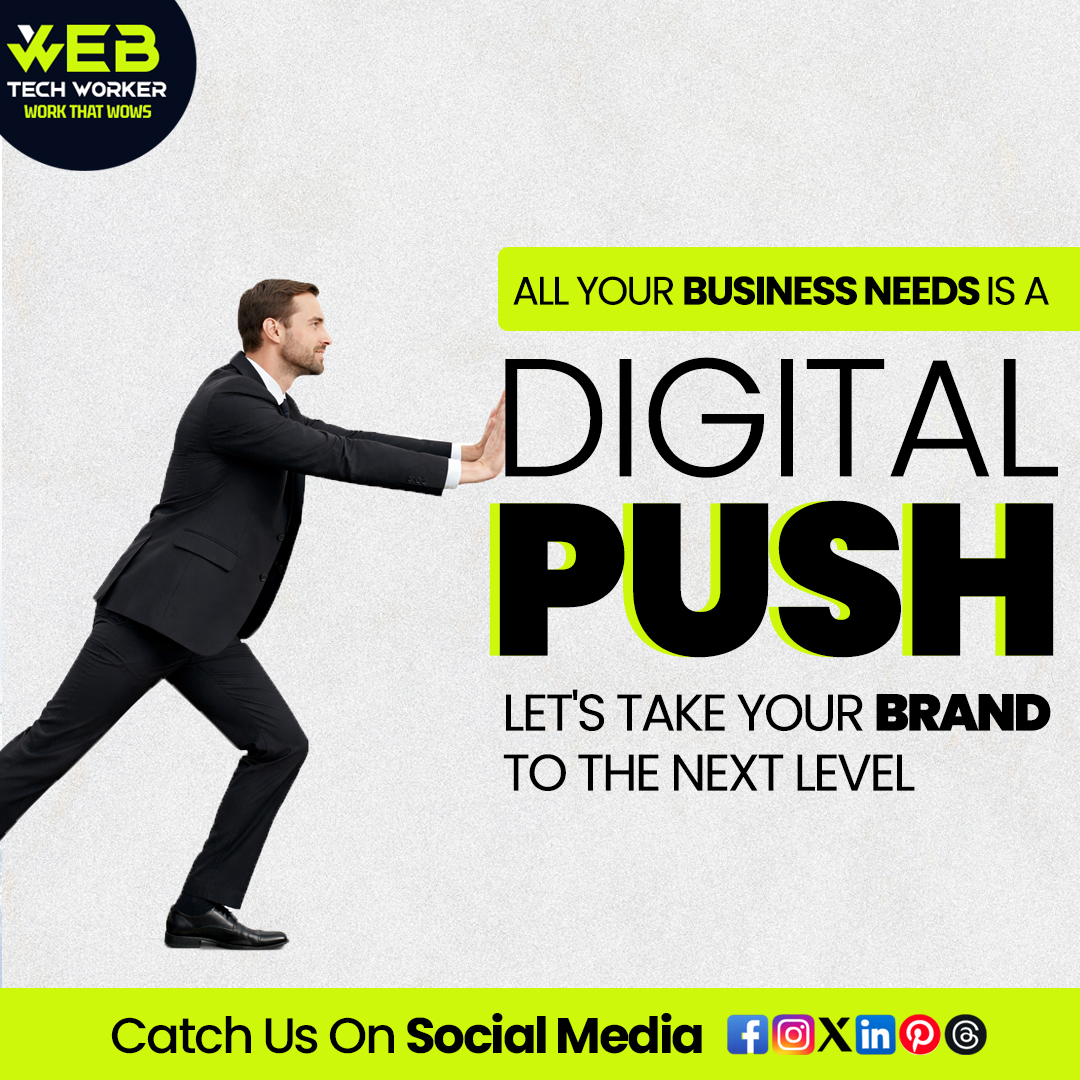webtechworker's tweet image. Push Your Business Towards Digital Success

Let’s push your brand toward success with smart digital solutions that attract customers and grow your business.

#DigitalPush #BusinessGrowth #WebTechWorker #DigitalMarketing #WebsiteDesign #GrowOnline #BrandSuccess #OnlineBusiness