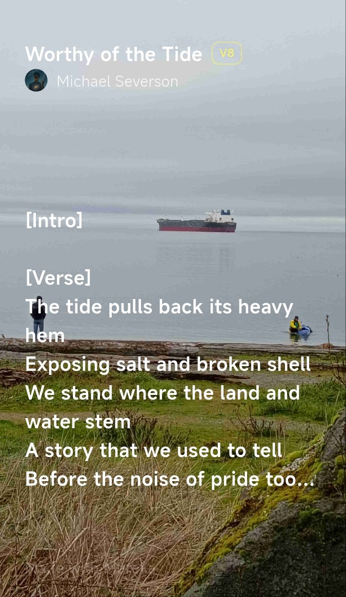 Michael14605184's tweet photo. The other day, a couple was fighting at the pier, and I felt compelled to make them a song. I ran over to stop them and asked if I could send it to them, since they were leaving. then this..

This is Love in action. This is being Worthy of the Tide

https://t.co/3w6MyY81Gf https://t.co/gRR3exPmlV