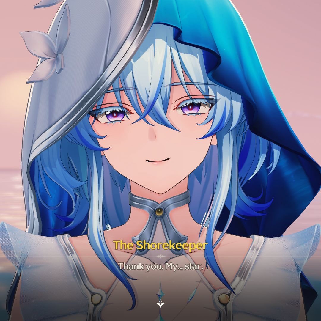 Welcome home, My Shorekeeper. 😭

I totally get it now… She really is perfect. 

There surely cannot be a character more beautiful, elegant, loyal, and lovely than her.

I keep saying it, but I DUNNO HOW THEY’RE GONNA TOP 1.3 MANNN. IT WAS SO GOOD omggg.