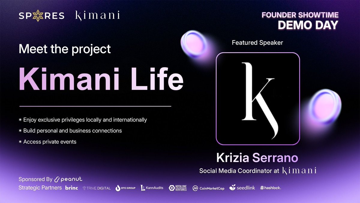 EmberNetwork_io's tweet photo. π MEET THE PROJECT: KIMANI LIFE
β‘οΈ Lock in your spot for the Showtime Β» https://t.co/fAJ6q1Y9RD
As the exciting Founder Showtime Demo Day is approaching, we want to give you a deep dive into each project joining the pitch, giving you a glimpse of the future unicorns in the realm of Web3 π¦
π Introducing @ClubKimani - A private membership club connecting like-minded, discerning, and creative individuals globally, offering a unique lifestyle platform.
π With Kimani Life, you can:
β’ Enjoy exclusive privileges locally and internationally
β’ Build personal and business connections
β’ Access private events
Catch their pitch at Founder Showtime Demo Day!