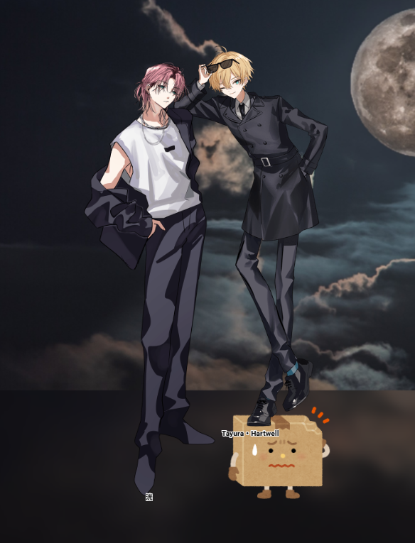 等身と身長差を考慮せずに合わせ立ち絵やっちまった結果激ダサいことになってる