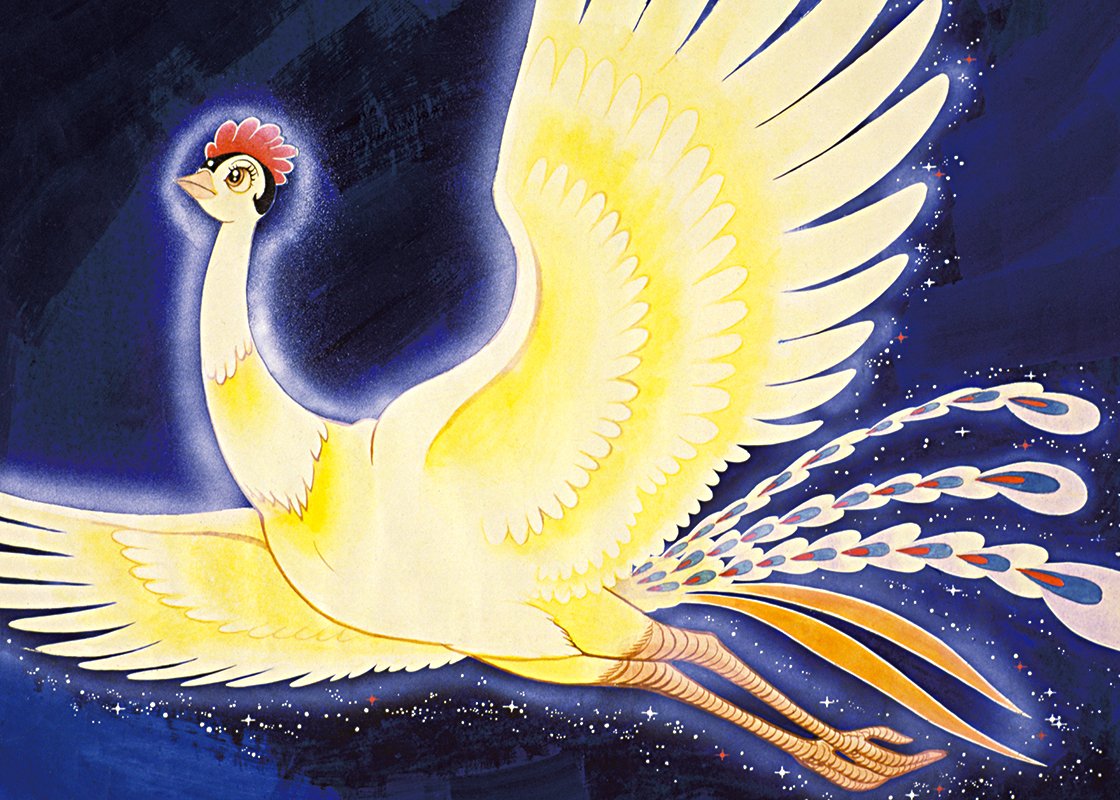 TEZUKA_ENG's tweet photo. On March 11, 2011, the Great East Japan Earthquake struck. We present the image of #Phoenix today to offer our prayers for all those who lost loved ones, suffered, and have worked to recover. #OsamuTezuka https://t.co/lbuMrJxLG7