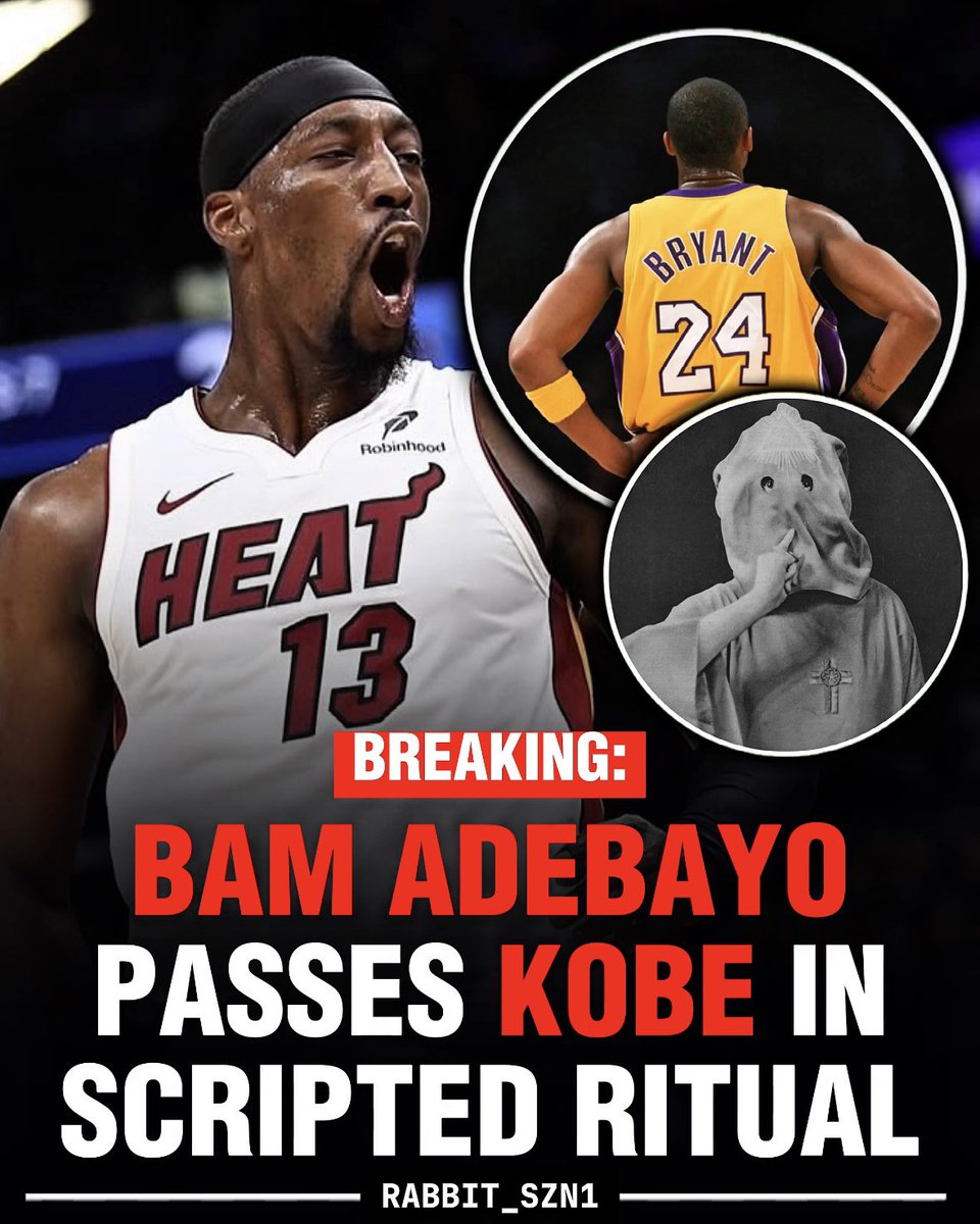 rabbit_szn1's tweet photo. 🚨BREAKING | Bam Adebayo broke Kobe’s record in a SCRIPTED ritual (Thread🧵)
#NBA
#SportsAreScripted https://t.co/RYcVbR17Dt