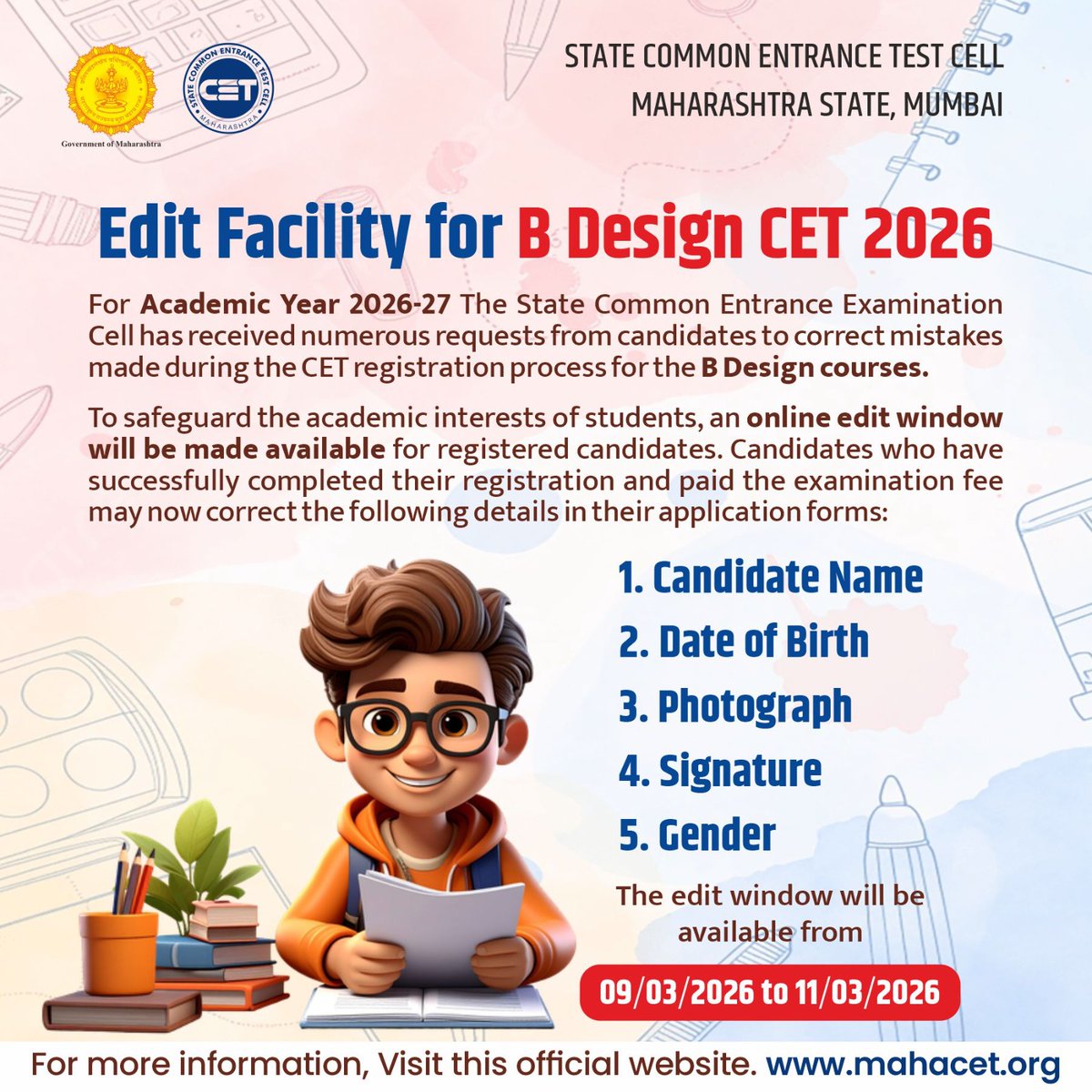 STATE CET CELL, MUMBAI tweet media