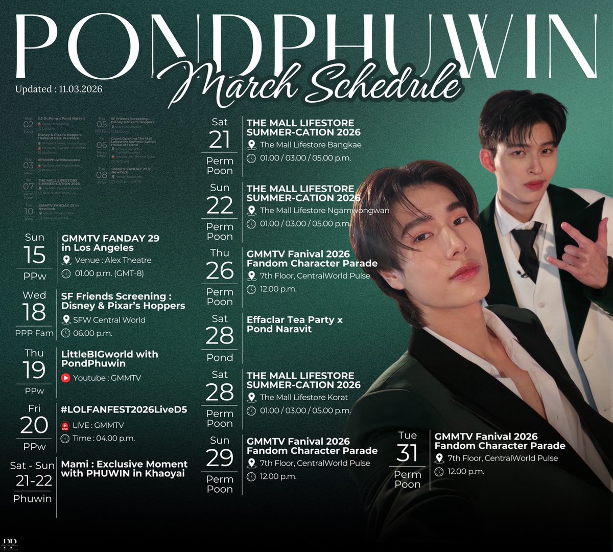 PondPhuwin Official Thailand (DoubleP) tweet media