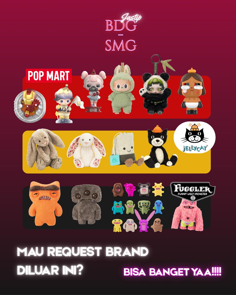 trustsome1_'s tweet photo. @undipmfs3 JASTIP BDG → SMG 
Ready 13–14 Mar ‼️
Ngidam jajanan Bandung? Jastip-in aja! 😗
🚚 FREE ONGKIR (SMG)
🍰 Tiramisusu, Bolu Susu Lembang, Kartika Sari, Cheesecuit, Makuta, dll
🎁 Popmart, Fugger (+req)
📂 Katalog https://t.co/P12WiXDiTS
🛒 Order https://t.co/bKLO096qkE https://t.co/u8WtX5IXRx