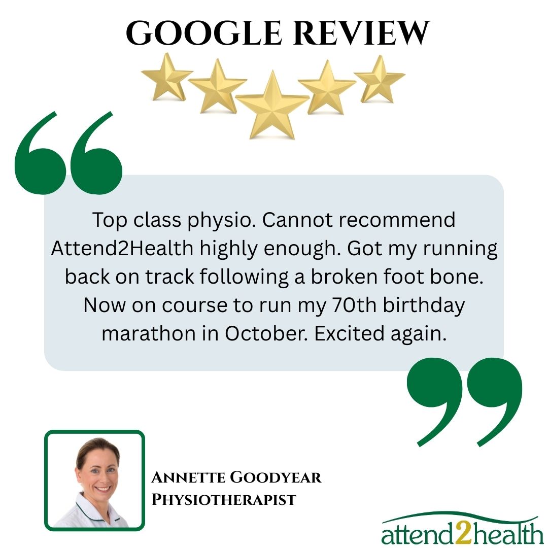 Attend2Health's tweet photo. 🌟 We’re so pleased to share this wonderful 5-star review for our physiotherapist Annette! 🌟

If you’d like support with an injury or getting back to the activities you love, give us a call on 01763 87 80 87 – we’d love to help.

#Physiotherapy #5StarReview #Attend2Health https://t.co/WcdoYm8crL