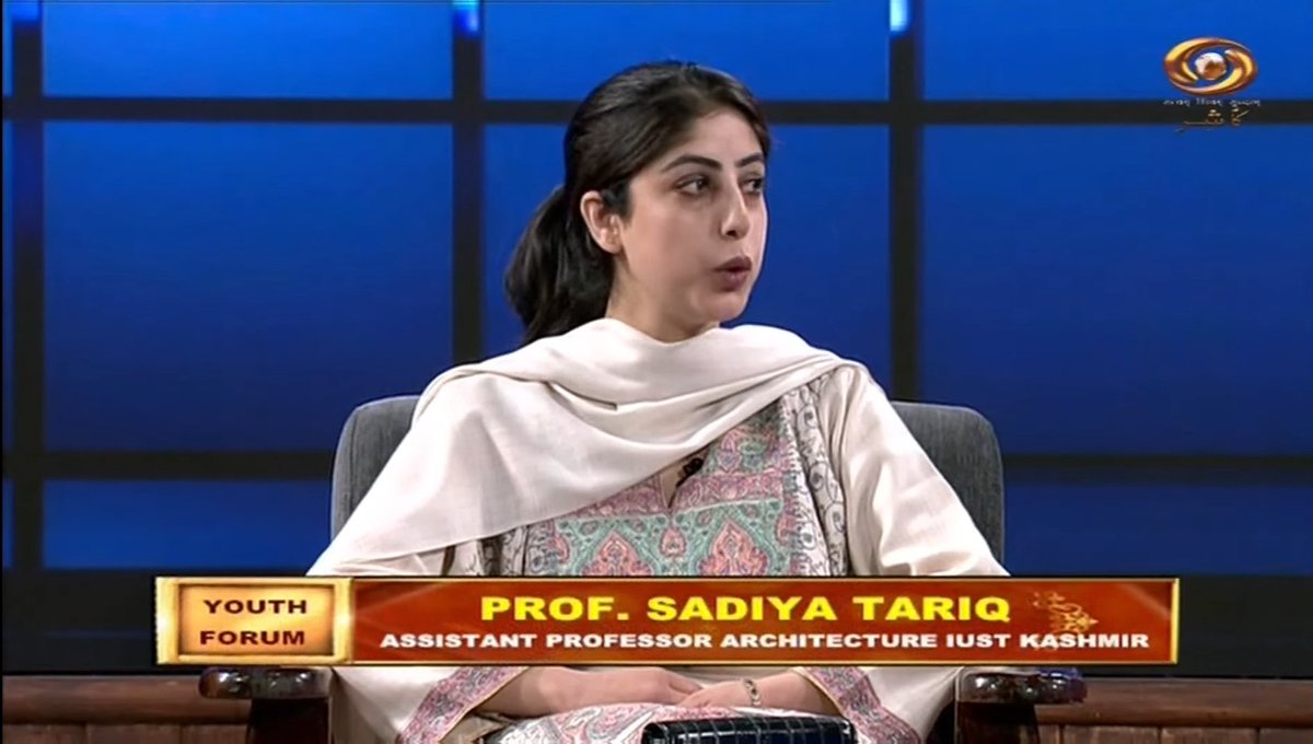 arch_iust's tweet photo. Our faculty member, Ms. Sadiya Tariq was invited as a guest on Doordarshan Kashir's Youth Forum, sharing insights on the significance of cultural education. 

Watch the discussion here https://t.co/JvSX0JF0gd

#IUST #IUSTArchitecture #CulturalEducation #YouthForum

@iustjk https://t.co/iORBMLh4H8