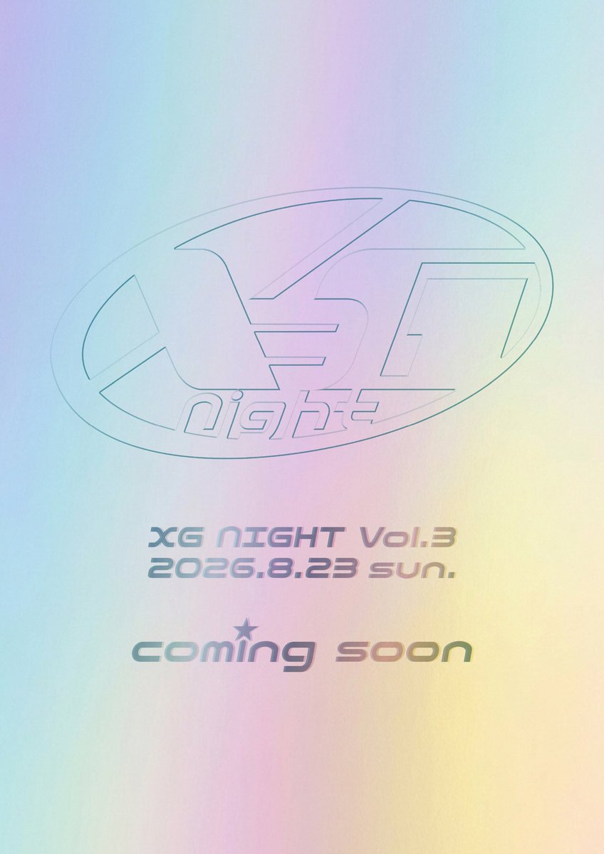 XG NIGHT Vol.3開催決定!!!! tweet media