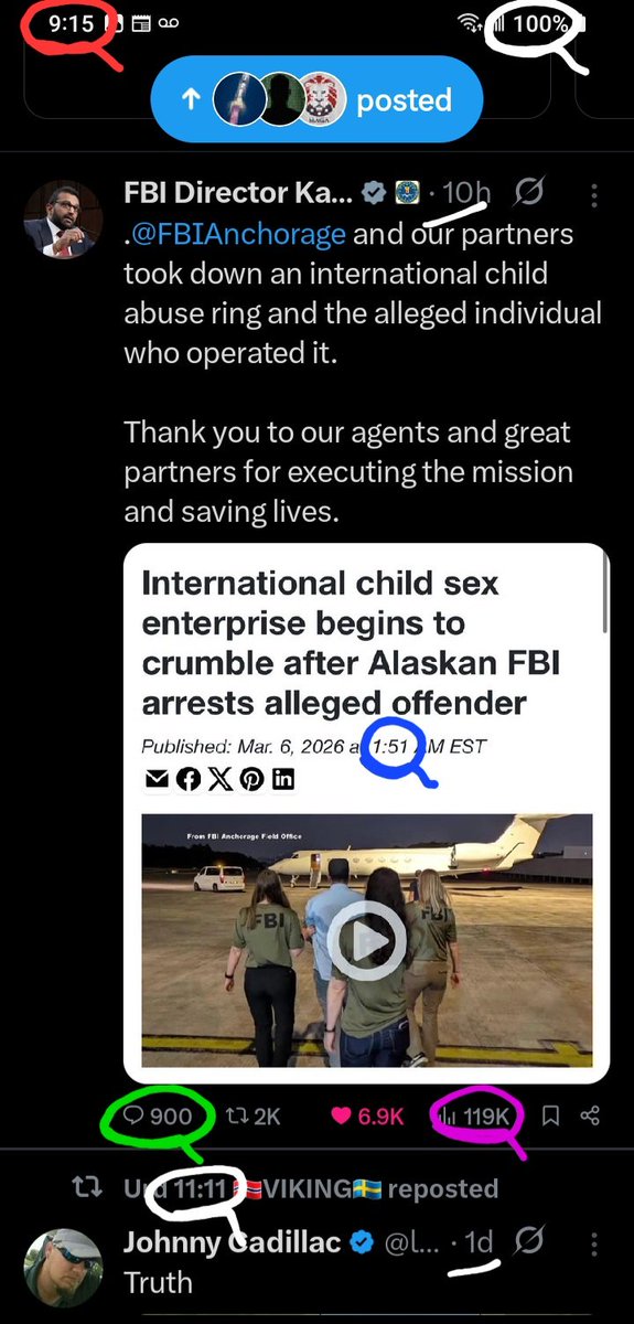 DeanDavis33's tweet image. 1️⃣1️⃣9️⃣ #NineEleven 🪞
7️⃣🐇1️⃣ #SevenOnes 
1️⃣5️⃣1️⃣ #OneFiveOne 
9️⃣1️⃣5️⃣ #NineOneFive 
9️⃣0️⃣0️⃣ #NineHundred 
😏 #WhatAreTheOdds 🤣