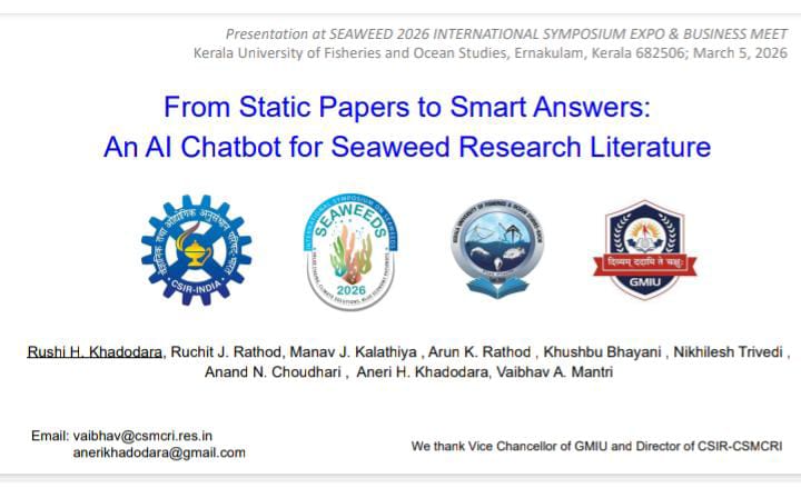 CSIR-CSMCRI (Official) tweet media