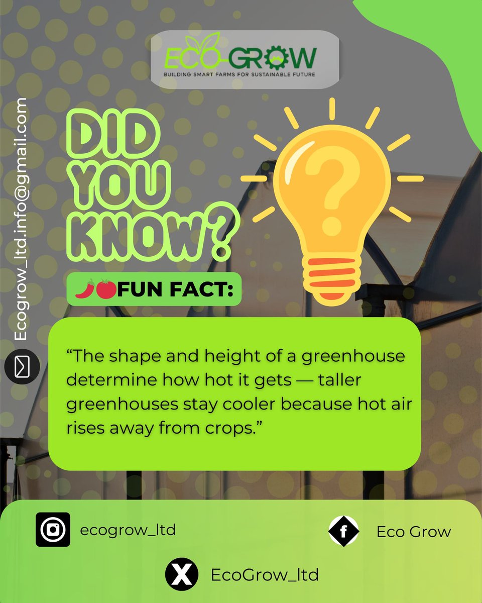 EcoGrow_ltd's tweet photo. It’s midweek already! 🌱
Time for another Fun Fact Wednesday at Eco-Grow, where we share simple insights that make farming smarter.
#EcoGrow #agriculture https://t.co/wR7gydKfec