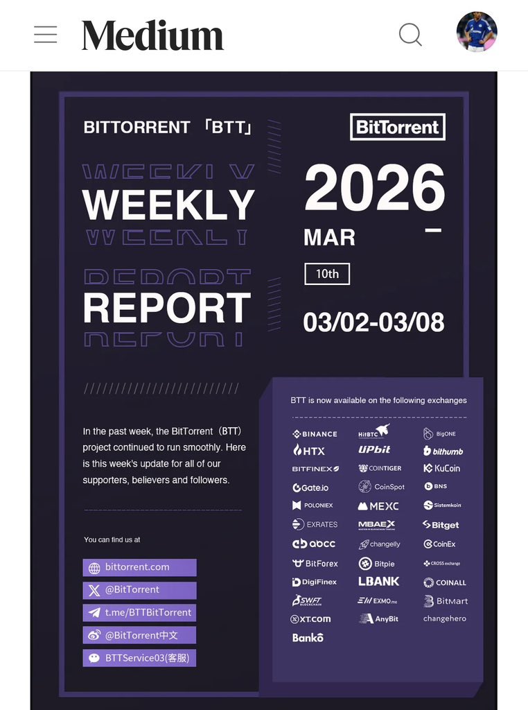 𝗕𝗶𝘁𝗧𝗼𝗿𝗿𝗲𝗻𝘁 𝗪𝗲𝗲𝗸𝗹𝘆 𝗨𝗽𝗱𝗮𝘁𝗲: 𝗚𝗹𝗼𝗯𝗮𝗹 𝗘𝘅𝗽𝗮𝗻𝘀𝗶𝗼𝗻 𝗮𝗻𝗱 𝗡𝗲𝘁𝘄𝗼𝗿𝗸 𝗦𝗰𝗮𝗹𝗲

The evolution of Web3 depends heavily on infrastructure that can scale globally and few decentralized networks demonstrate that capability as clearly as BitTorrent.