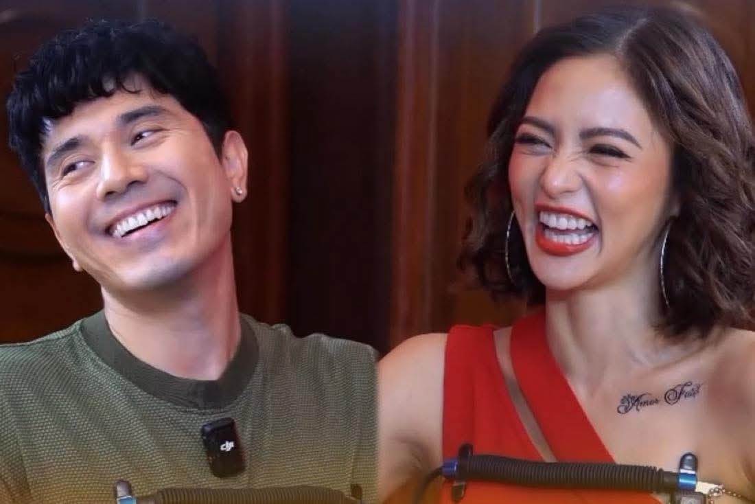 yojyram029's tweet image. Ung si Kimmy lang talaga nakakapagpangiti ke Paugi ng ganito ❤️
#kimpau #truthorlie #lieditectortest